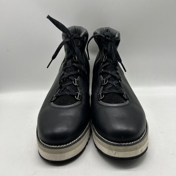 Cole Haan Ankle Booties Womens 11B Zerogrand City Wedge‎ Black Leather - Picture 3 of 10